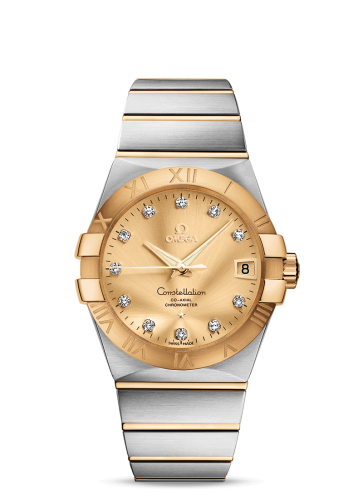 Omega Constellation Co-Axial 38 Stainless Steel / Yellow Gold / Champagne